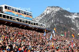 01.03.2012, Ruhpolding, Germany (GER): Event Feature: packed grand stand - IBU world championships biathlon, relay mixed, Ruhpolding (GER). www.nordicfocus.com. © Manzoni/NordicFocus. Every downloaded picture is fee-liable.