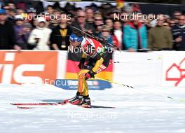 03.03.2012, Ruhpolding, Germany (GER): Michael Greis (GER), Madshus, Rottefella, OneWay, adidas - IBU world championships biathlon, sprint men, Ruhpolding (GER). www.nordicfocus.com. © Felgenhauer/NordicFocus. Every downloaded picture is fee-liable.