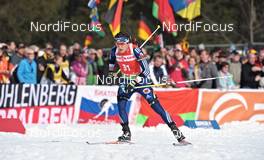 03.03.2012, Ruhpolding, Germany (GER): Russell Currier (USA), Rossignol, Rottefella, OneWay, adidas - IBU world championships biathlon, sprint men, Ruhpolding (GER). www.nordicfocus.com. © Felgenhauer/NordicFocus. Every downloaded picture is fee-liable.
