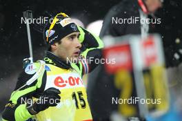 29.11.2012, Oestersund, Sweden (SWE): Martin Fourcade (FRA), Rossignol, Rottefella, OneWay - IBU world cup biathlon, individual men, Oestersund (SWE). www.nordicfocus.com. © Manzoni/NordicFocus. Every downloaded picture is fee-liable.