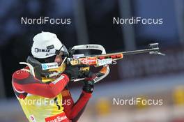 02.12.2012, Oestersund, Sweden (SWE): Tora Berger (NOR), Fischer, Rottefella, Odlo - IBU world cup biathlon, pursuit women, Oestersund (SWE). www.nordicfocus.com. © Manzoni/NordicFocus. Every downloaded picture is fee-liable.