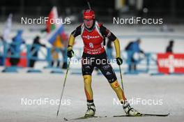 01.12.2012, Oestersund, Sweden (SWE): Tina Bachmann (GER), Fischer, Rottefella, OneWay, adidas  - IBU world cup biathlon, sprint women, Oestersund (SWE). www.nordicfocus.com. © Manzoni/NordicFocus. Every downloaded picture is fee-liable.