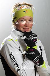 27.11.2012, Oestersund, Sweden (SWE): Marie Dorin (FRA), Rossignol, Rottefella, OneWay - IBU world cup biathlon, supplier photoshooting, Oestersund (SWE). www.nordicfocus.com. © Manzoni/NordicFocus. Every downloaded picture is fee-liable.