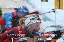 09.12.2012, Hochfilzen, Austria (AUT): Hilde Fenne (NOR), Fischer, Rottefella, ODLO - IBU world cup biathlon, relay women, Hochfilzen (AUT). www.nordicfocus.com. © Manzoni/NordicFocus. Every downloaded picture is fee-liable.