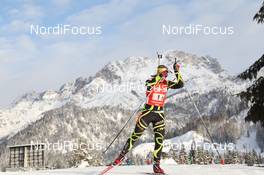 09.12.2012, Hochfilzen, Austria (AUT): Anais Bescond (FRA), Madshus, Rottefella, Swix, OneWay - IBU world cup biathlon, relay women, Hochfilzen (AUT). www.nordicfocus.com. © Manzoni/NordicFocus. Every downloaded picture is fee-liable.