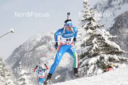 07.12.2012, Hochfilzen, Austria (AUT): Pietro Dutto (ITA) - IBU world cup biathlon, sprint men, Hochfilzen (AUT). www.nordicfocus.com. © Manzoni/NordicFocus. Every downloaded picture is fee-liable.