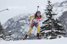 07.12.2012, Hochfilzen, Austria (AUT): Marina Lebedeva (KAZ), Atomic, Salomon, Swix - IBU world cup biathlon, sprint women, Hochfilzen (AUT). www.nordicfocus.com. © Manzoni/NordicFocus. Every downloaded picture is fee-liable.