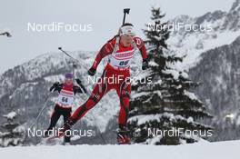 07.12.2012, Hochfilzen, Austria (AUT): Synnoeve Solemdal (NOR), Madshus, Rottefella, Swix, ODLO - IBU world cup biathlon, sprint women, Hochfilzen (AUT). www.nordicfocus.com. © Manzoni/NordicFocus. Every downloaded picture is fee-liable.
