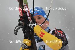 14.12.2012, Pokljuka, Slovenia (SLO): Nadine Horchler (GER), Fischer, Rottefella, Alpina, Exel, OneWay - IBU world cup biathlon, sprint women, Pokljuka (SLO). www.nordicfocus.com. © Manzoni/NordicFocus. Every downloaded picture is fee-liable.