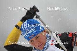 14.12.2012, Pokljuka, Slovenia (SLO): Nadine Horchler (GER), Fischer, Rottefella, Alpina, Exel, OneWay - IBU world cup biathlon, sprint women, Pokljuka (SLO). www.nordicfocus.com. © Manzoni/NordicFocus. Every downloaded picture is fee-liable.