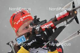 14.12.2012, Pokljuka, Slovenia (SLO): Franziska Hildebrand (GER), Salomon, Leki, adidas - IBU world cup biathlon, sprint women, Pokljuka (SLO). www.nordicfocus.com. © Manzoni/NordicFocus. Every downloaded picture is fee-liable.