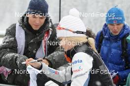 14.12.2012, Pokljuka, Slovenia (SLO): Mari Laukkanen (FIN), Fischer, Rottefella, Start - IBU world cup biathlon, sprint women, Pokljuka (SLO). www.nordicfocus.com. © Manzoni/NordicFocus. Every downloaded picture is fee-liable.