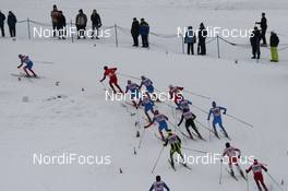 01.01.2012, Oberstdorf, Germany (GER): group, in front Dimitri Japarov (RUS), Fischer, Rottefella, Alpina, Swix, Adidas, behind Petter Northug (NOR), Fischer, Rottefella, Alpina, Ski Go, Swix   - FIS world cup cross-country, tour de ski, skiathlon men, Oberstdorf (GER). www.nordicfocus.com. © Hemmersbach/NordicFocus. Every downloaded picture is fee-liable.