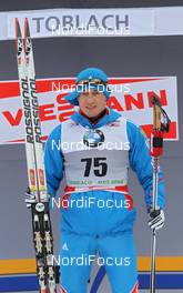 03.01.2012, Cortina-Toblach, Italy (ITA): todays winner Alexander Legkov (RUS), Rossignol, Rottefella, Swix, adidas  - FIS world cup cross-country, tour de ski, 5km men, Cortina-Toblach (ITA). www.nordicfocus.com. © Hemmersbach/NordicFocus. Every downloaded picture is fee-liable.
