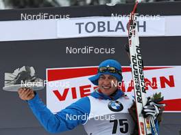 03.01.2012, Cortina-Toblach, Italy (ITA): todays winner Alexander Legkov (RUS), Rossignol, Rottefella, Swix, adidas  - FIS world cup cross-country, tour de ski, 5km men, Cortina-Toblach (ITA). www.nordicfocus.com. © Hemmersbach/NordicFocus. Every downloaded picture is fee-liable.