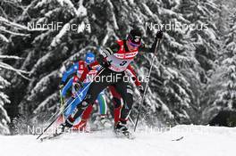 04.01.2012, Cortina-Toblach, Italy (ITA): group, in front Kikkan Randall (USA), Fischer, Salomon, Swix  - FIS world cup cross-country, tour de ski, individual sprint, Cortina-Toblach (ITA). www.nordicfocus.com. © Hemmersbach/NordicFocus. Every downloaded picture is fee-liable.