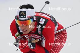 04.01.2012, Cortina-Toblach, Italy (ITA): Marit Bjoergen (NOR), Fischer, Rottefella, Swix  - FIS world cup cross-country, tour de ski, individual sprint, Cortina-Toblach (ITA). www.nordicfocus.com. © Hemmersbach/NordicFocus. Every downloaded picture is fee-liable.