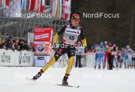 05.01.2012, Cortina-Toblach, Italy (ITA): Jens Filbrich (GER), Rossignol, Rottefella, One Way, adidas  - FIS world cup cross-country, tour de ski, pursuit men, Cortina-Toblach (ITA). www.nordicfocus.com. © Hemmersbach/NordicFocus. Every downloaded picture is fee-liable.