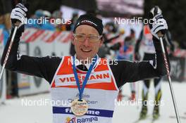 08.01.2012, Val di Fiemme, Italy (ITA): Alois Stadlober (AUT) - FIS world cup cross-country, tour de ski, rampa con i campioni, Val di Fiemme (ITA). www.nordicfocus.com. © Hemmersbach/NordicFocus. Every downloaded picture is fee-liable.