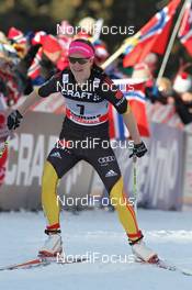 08.01.2012, Val di Fiemme, Italy (ITA): Katrin Zeller (GER), Rossignol, Rottefella, One Way, adidas  - FIS world cup cross-country, tour de ski, final climb women, Val di Fiemme (ITA). www.nordicfocus.com. © Hemmersbach/NordicFocus. Every downloaded picture is fee-liable.