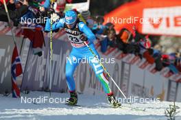 08.01.2012, Val di Fiemme, Italy (ITA): Elisa Brocard (ITA), Fischer, Rottefella, One Way  - FIS world cup cross-country, tour de ski, final climb women, Val di Fiemme (ITA). www.nordicfocus.com. © Hemmersbach/NordicFocus. Every downloaded picture is fee-liable.