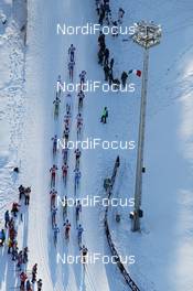 07.01.2012, Val di Fiemme, Italy (ITA): helicopter view - FIS world cup cross-country, tour de ski, mass men, Val di Fiemme (ITA). www.nordicfocus.com. © Hemmersbach/NordicFocus. Every downloaded picture is fee-liable.