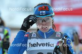07.01.2012, Val di Fiemme, Italy (ITA): Laura Ahervo (FIN), Madshus, Rottefella, Craft   - FIS world cup cross-country, tour de ski, mass women, Val di Fiemme (ITA). www.nordicfocus.com. © Hemmersbach/NordicFocus. Every downloaded picture is fee-liable.