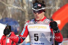 14.01.2012, Milano, Italy (ITA): Anders Gloeersen (NOR), Fischer, Alpina, Rottefella, Swix  - FIS world cup cross-country, individual sprint, Milano (ITA). www.nordicfocus.com. © Hemmersbach/NordicFocus. Every downloaded picture is fee-liable.