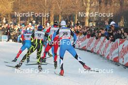 14.01.2012, Milano, Italy (ITA): group, on last position Peeter Kummel (EST), Fischer, Rottefella, Alpina, Swix  - FIS world cup cross-country, individual sprint, Milano (ITA). www.nordicfocus.com. © Hemmersbach/NordicFocus. Every downloaded picture is fee-liable.