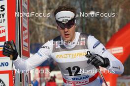 14.01.2012, Milano, Italy (ITA): Jesper Modin (SWE), Craft, Fischer, Salomon, Swix  - FIS world cup cross-country, individual sprint, Milano (ITA). www.nordicfocus.com. © Hemmersbach/NordicFocus. Every downloaded picture is fee-liable.