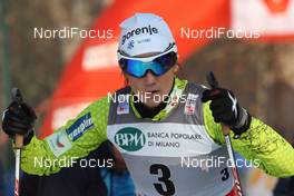 14.01.2012, Milano, Italy (ITA): Katja Visnar (SLO), Fischer, Rottefella, One Way, Swix  - FIS world cup cross-country, individual sprint, Milano (ITA). www.nordicfocus.com. © Hemmersbach/NordicFocus. Every downloaded picture is fee-liable.