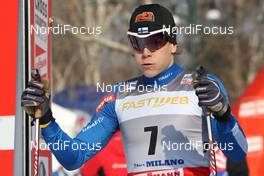 14.01.2012, Milano, Italy (ITA): Matias Strandvall (FIN), Fischer, Salomon, Swix, Craft  - FIS world cup cross-country, individual sprint, Milano (ITA). www.nordicfocus.com. © Hemmersbach/NordicFocus. Every downloaded picture is fee-liable.
