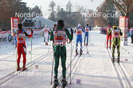 15.01.2012, Milano, Italy (ITA): feature: just seconds before the start - FIS world cup cross-country, team sprint, Milano (ITA). www.nordicfocus.com. © Hemmersbach/NordicFocus. Every downloaded picture is fee-liable.