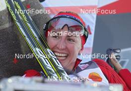 22.01.2012, Otepaeae, Estland (EST): todays winner Justyna Kowalczyk (POL), Fischer, Rottefella, Swix  - FIS world cup cross-country, 10km women, Otepaeae (EST). www.nordicfocus.com. © Hemmersbach/NordicFocus. Every downloaded picture is fee-liable.