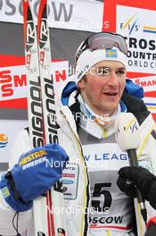 02.02.2012, Moscow, Russia (RUS): todays winner Teodor Peterson (SWE), Rossignol, Alpina, One Way, Craft  - FIS world cup cross-country, individual sprint, Moscow (RUS). www.nordicfocus.com. © Hemmersbach/NordicFocus. Every downloaded picture is fee-liable.