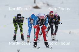 04.02.2012, Rybinsk, Russia (RUS): group, in front Svetlana Bochkareva (RUS), Fischer, Salomon, Adidas, Swix  - FIS world cup cross-country, mass women, Rybinsk (RUS). www.nordicfocus.com. © Hemmersbach/NordicFocus. Every downloaded picture is fee-liable.
