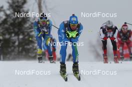 05.02.2012, Rybinsk, Russia (RUS): group, in front Daniel Hofer (AUT), Fischer, Rottefella, Leki  - FIS world cup cross-country, skiathlon men, Rybinsk (RUS). www.nordicfocus.com. © Hemmersbach/NordicFocus. Every downloaded picture is fee-liable.