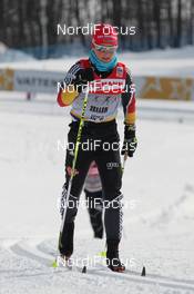 10.02.2012, Nove Mesto, Czech Republic (CZE): Katrin Zeller (GER), Rossignol, Rottefella, One Way, adidas  - FIS world cup cross-country, training, Nove Mesto (CZE). www.nordicfocus.com. © Hemmersbach/NordicFocus. Every downloaded picture is fee-liable.