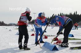 10.02.2012, Nove Mesto, Czech Republic (CZE): ski waxing of Team Finland - FIS world cup cross-country, training, Nove Mesto (CZE). www.nordicfocus.com. © Hemmersbach/NordicFocus. Every downloaded picture is fee-liable.