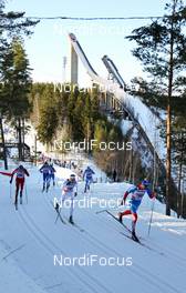 04.03.2012, Lahti, Finland (FIN):  (l-r) Ola Vigen Hattestad (NOR), Fischer, Swix, Rottefella, Emil Joensson (SWE), Fischer, Swix, Salomon, Craft and Alexander Panzhinskiy (RUS), Rossignol, Swix, Rottefella, Adidas - FIS world cup cross-country, individual sprint, Lahti (FIN). www.nordicfocus.com. Â© Laiho/NordicFocus. Every downloaded picture is fee-liable.
