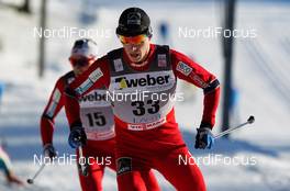 03.03.2012, Lahti, Finland (FIN):  Petter Eliassen (NOR), Fischer, Swix, Alpina, Rottefella - FIS world cup cross-country, skiathlon men, Lahti (FIN). www.nordicfocus.com. Â© Laiho/NordicFocus. Every downloaded picture is fee-liable.