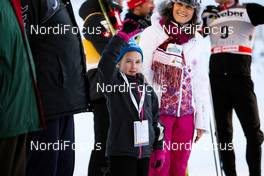 03.03.2012, Lahti, Finland (FIN):  a snow kid in the flower ceremony - FIS world cup cross-country, skiathlon men, Lahti (FIN). www.nordicfocus.com. Â© Laiho/NordicFocus. Every downloaded picture is fee-liable.
