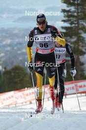 10.03.2012, Oslo, Norway (NOR): Franz Goering (GER), Atomic, adidas, Toko, Alpina, Rottefella, Swix  - FIS world cup cross-country, mass men, Oslo (NOR). www.nordicfocus.com. © Hemmersbach/NordicFocus. Every downloaded picture is fee-liable.