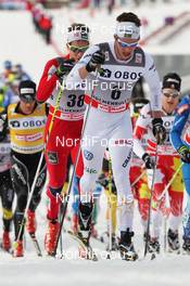 10.03.2012, Oslo, Norway (NOR): in front Marcus Hellner (SWE), Fischer, Salomon, Exel, Craft  - FIS world cup cross-country, mass men, Oslo (NOR). www.nordicfocus.com. © Hemmersbach/NordicFocus. Every downloaded picture is fee-liable.