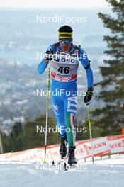 10.03.2012, Oslo, Norway (NOR): Pietro Piller Cottrer (ITA), Rossignol, Rottefella, One Way, Yoko  - FIS world cup cross-country, mass men, Oslo (NOR). www.nordicfocus.com. © Hemmersbach/NordicFocus. Every downloaded picture is fee-liable.