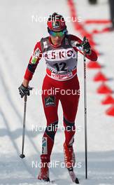 11.03.2012, Oslo, Norway (NOR): Heidi Weng (NOR), Madshus, Swix, Alpina, Rottefella  - FIS world cup cross-country, mass women, Oslo (NOR). www.nordicfocus.com. © Hemmersbach/NordicFocus. Every downloaded picture is fee-liable.