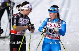 11.03.2012, Oslo, Norway (NOR):  (l-r) Katrin Zeller (GER), Rossignol, One Way, Rottefella, Adidas and Virginia de Martin Topranin (ITA), Rossignol, One Way, Rottefella, Yoko - FIS world cup cross-country, 30km mass women, Oslo (NOR). www.nordicfocus.com.Â© Laiho/NordicFocus. Every downloaded picture is fee-liable.