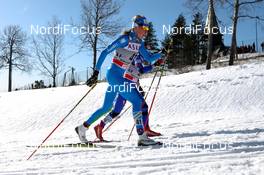 11.03.2012, Oslo, Norway (NOR):  Debora Agreiter (ITA), Fischer, Leki, Rottefella - FIS world cup cross-country, 30km mass women, Oslo (NOR). www.nordicfocus.com.Â© Laiho/NordicFocus. Every downloaded picture is fee-liable.