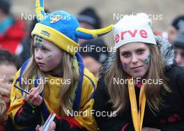 17.03.2012, Falun, Sweden (SWE): swedish fans - FIS world cup cross-country, mass women, Falun (SWE). www.nordicfocus.com. © Hemmersbach/NordicFocus. Every downloaded picture is fee-liable.