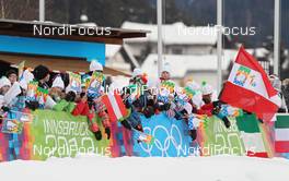 17.01.2012, Innsbruck, Austria (AUT): spectators - 1st Winter Youth Olympic Games 2012, Innsbruck (AUT). www.nordicfocus.com. © Hemmersbach/NordicFocus. Every downloaded picture is fee-liable.